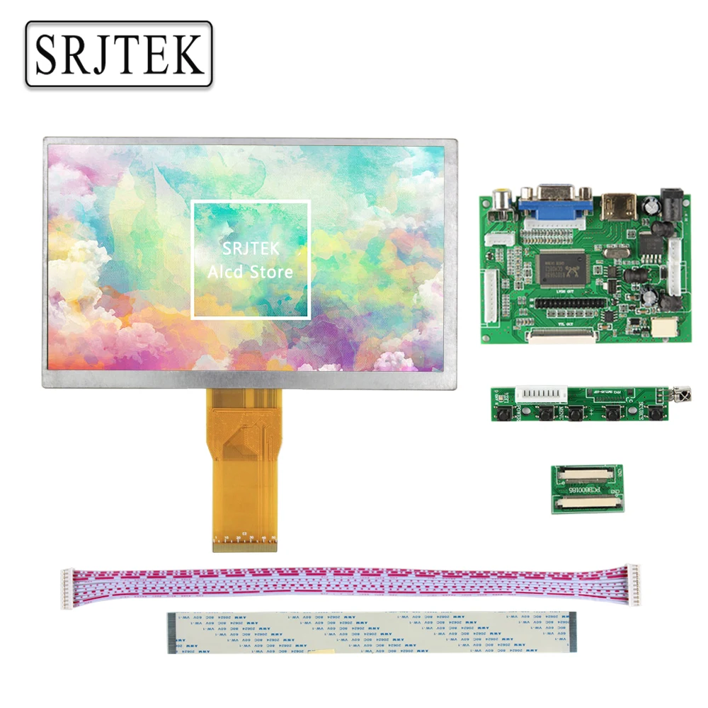 Srjtek 7 &quotдюймовый ЖК экран 1027*600 7300101463 E231732 TFT 50 контактов плата драйвера монитора 2AV