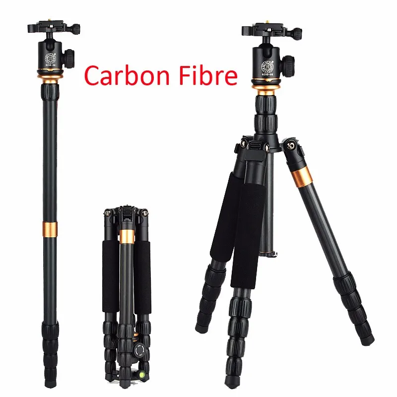 Portable Carbon Fiber Photography PTZ Holder,SLR Camera Micro Single Tripod,Spirit Level,Adjustable Panoramic Shooting Tripod