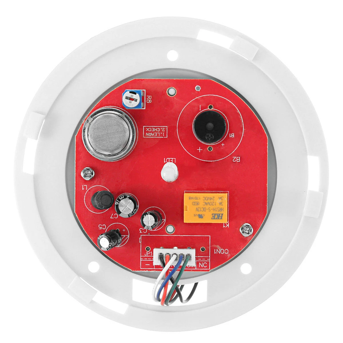 

10% LEL Gas alarm kit Leak Detector Propane Butane LPG MCU control White 12V Sensor Home Useful Security Natural