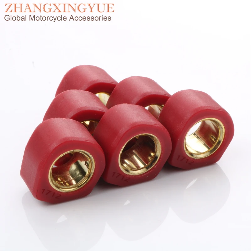 

6PC High Performance Variator Weights Round 17x12mm 8G for Derbi Aventura 50 Furax Hunter 50 Paddock Predator Urban 50cc