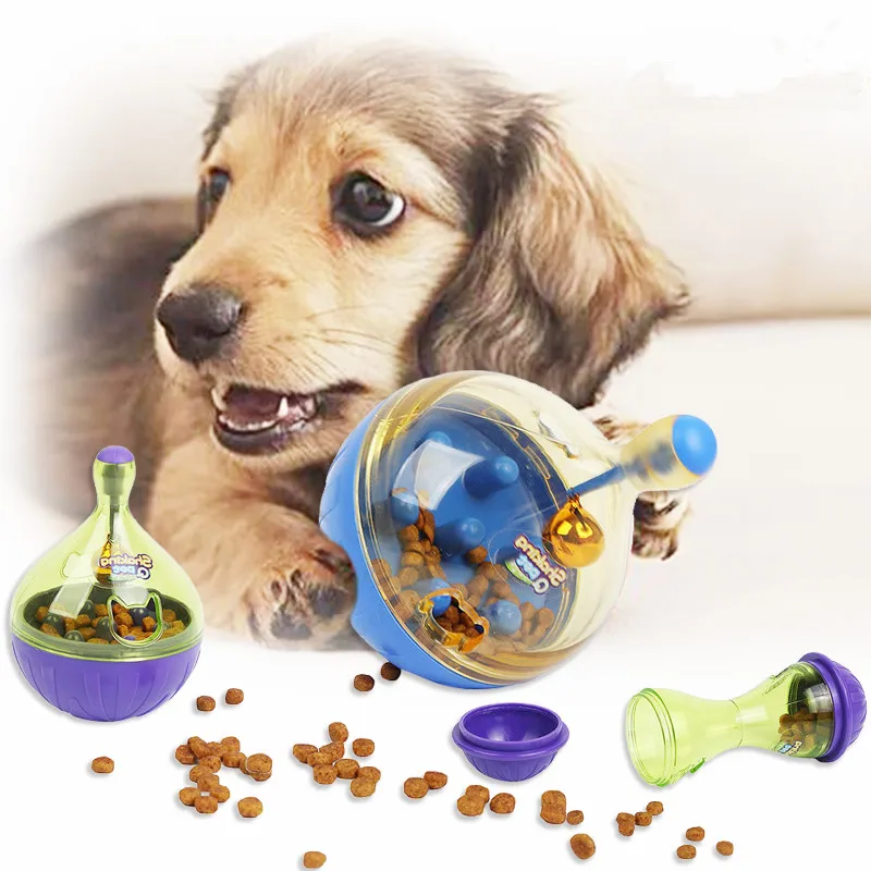 

Creative Tumbler Pet Slow Feeder Ball Toy Cat Dog Treat Slow Feeding Pet Food Dispenser Interactive Pet Toy IQ Smart Training