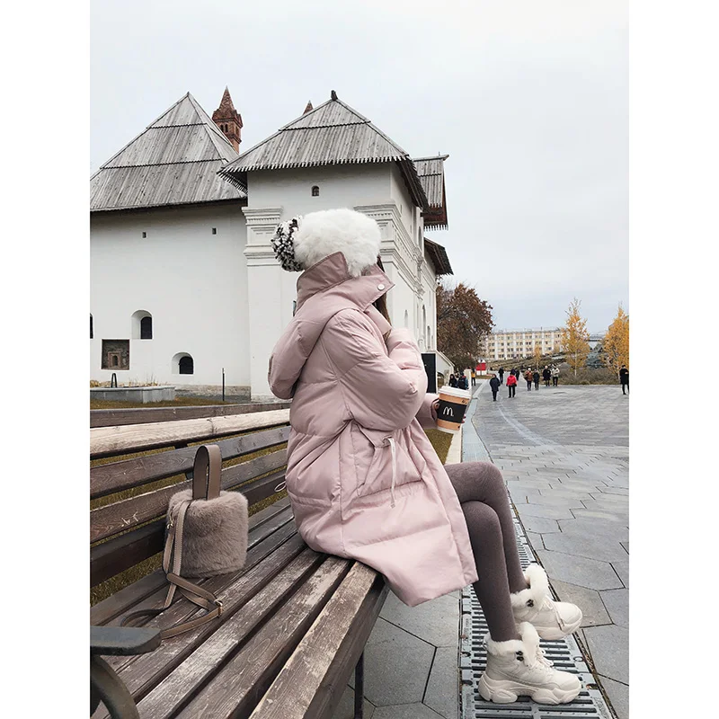 Rose Femmes Mx18d8318 Chaud Épaississent Mishow Coupe 2018 D'hiver Et Manteau De Lâche Vêtements Pqqd7
