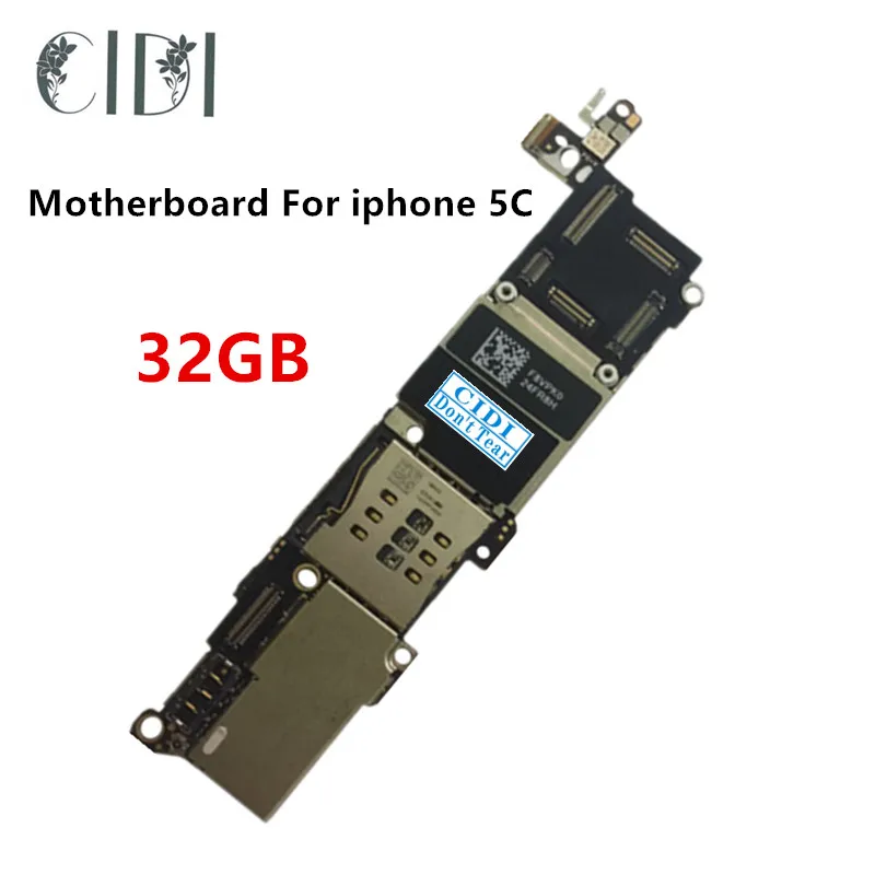 

CIDI 32GB 100% original motherboard for iPhone 5C unlocked mainboard IOS system logic board good working main plate for Apple 5C