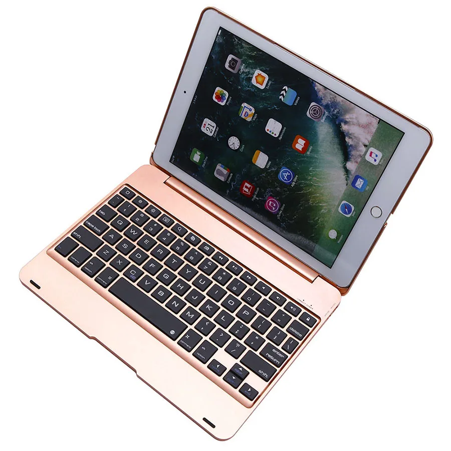 Bluetooth Keyboard Case for New iPad 9.7 inch 2017 2018 Air 2 Air 1 Pro 9.7 Tablet Protective Case Wireless Keypad Stand Cover (13)