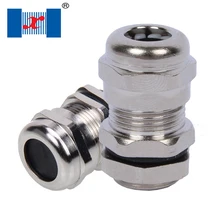 4 шт. PG9 3-6,5 мм Водонепроницаемый металлическое уплотнение кабеля IP68 электрический контакт Никель с латунным покрытием