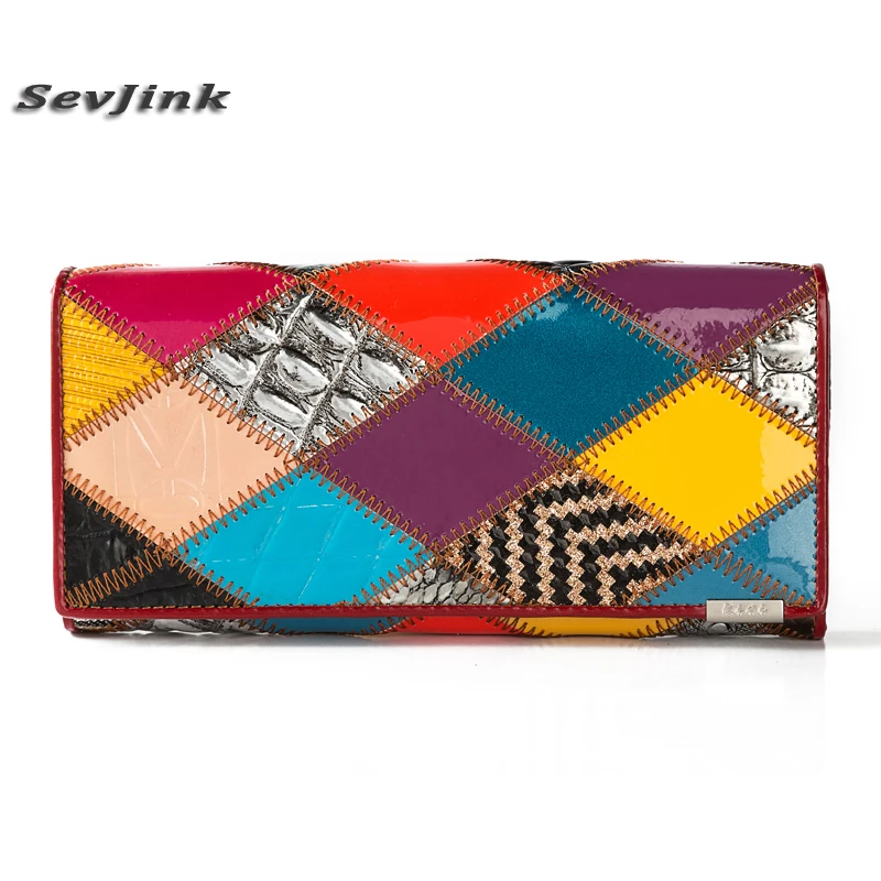 

Women's Wallet 2019 new fashion Long Style Purse Vintage Solid Cowhide multiple Cards Holder Clutch leather Standard Wallet