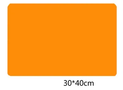 Многоцветные прямоугольник 30*40 см силиконовые коврики термостойкие Нескользящие Коврики на стол - Цвет: Orange