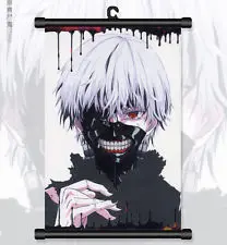 

Anime Poster Tokyo ghouls Ken Kaneki Wall Scroll Printed Painting Home Decor Japanese Cartoon Decoration Poster