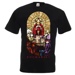 Витражная Футболка-Eucharist Chilliwacks, католический, христианский, летний бренд Mary Jesus 2019, футболка в стиле хип-хоп