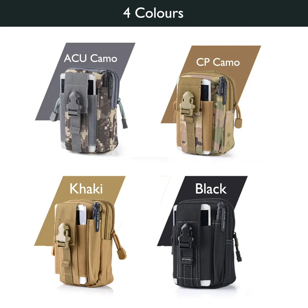 Outdoor Army Tactical Waist Belt Phone Molle Bag Case for Huawei P8/P9