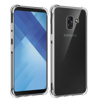 

100pcs Shockproof Clear Soft TPU Ultra Thin Case For Samasung Galaxy A9 A7 A6 Plus A50 A30 M30 M20 M10 Shockproof Corner Case