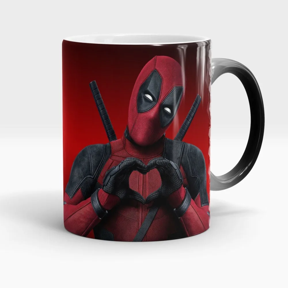 Mug Coffee Cup Hero Deadpool Creative Water Milk Tea Travel Cup for Adults 400ML 