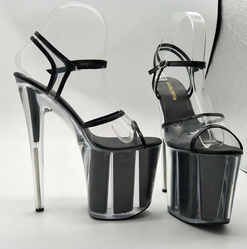 LAIJIANJINXIA/Новая женская обувь босоножки из ПВХ на платформе обувь для танцев на шесте обувь на высоком каблуке 8 дюймов танцевальная обувь для ночного клуба E-092