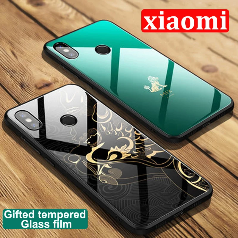 Закаленное стекло для телефона Mi 8 lite с изображением запрещенного города чехол