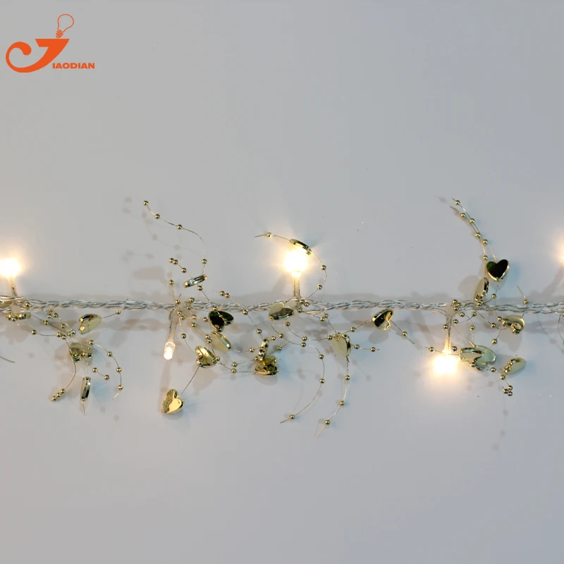 gold heart pearl lights (2)
