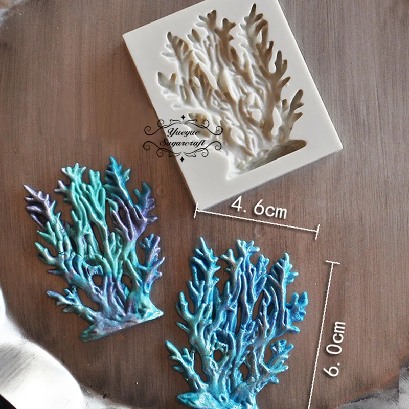 Yueyue Sugarcraft Seaweed Silicone Mold Fondant Mold Cake