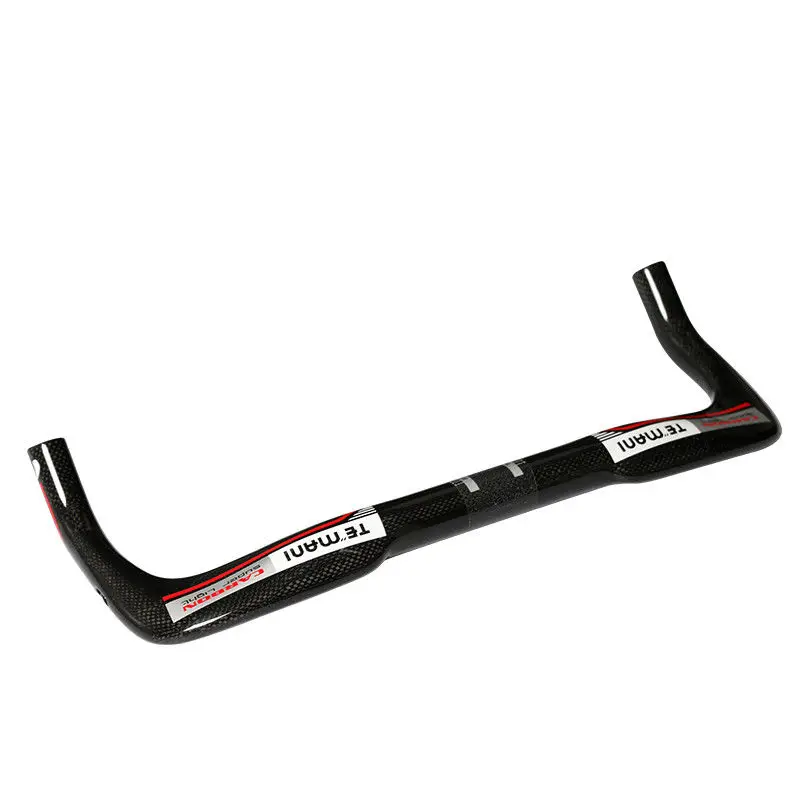 

TEMANI Ultra Light 3K Carbon Fiber 31.8mm Cycling TT Handlebar Road Bike Bent Bar Racing Aero Type Handlebar 400/420/440mm