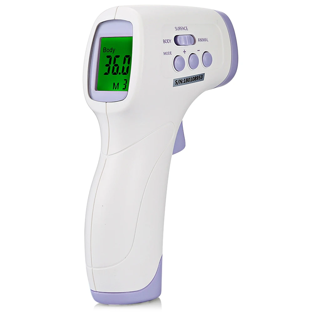 

Surcom PC868 Non-contact Infrared Forehead Thermometer for Kid Woman Body Surface Animal Measurement Digital LCD Display