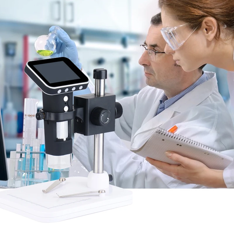 

3.5-inch display Portable USB Digital Mobile Microscope LCD Screen Metal Stand Handheld Magnifier