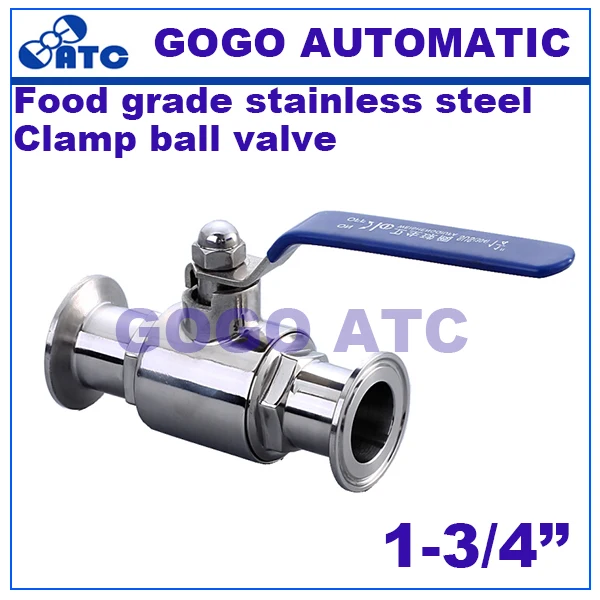 Шаровой кран с тремя входами 1-3/" O.D 45 мм из нержавеющей стали пищевой санитарный зажим наконечник быстрое подключение прямой шаровой клапан