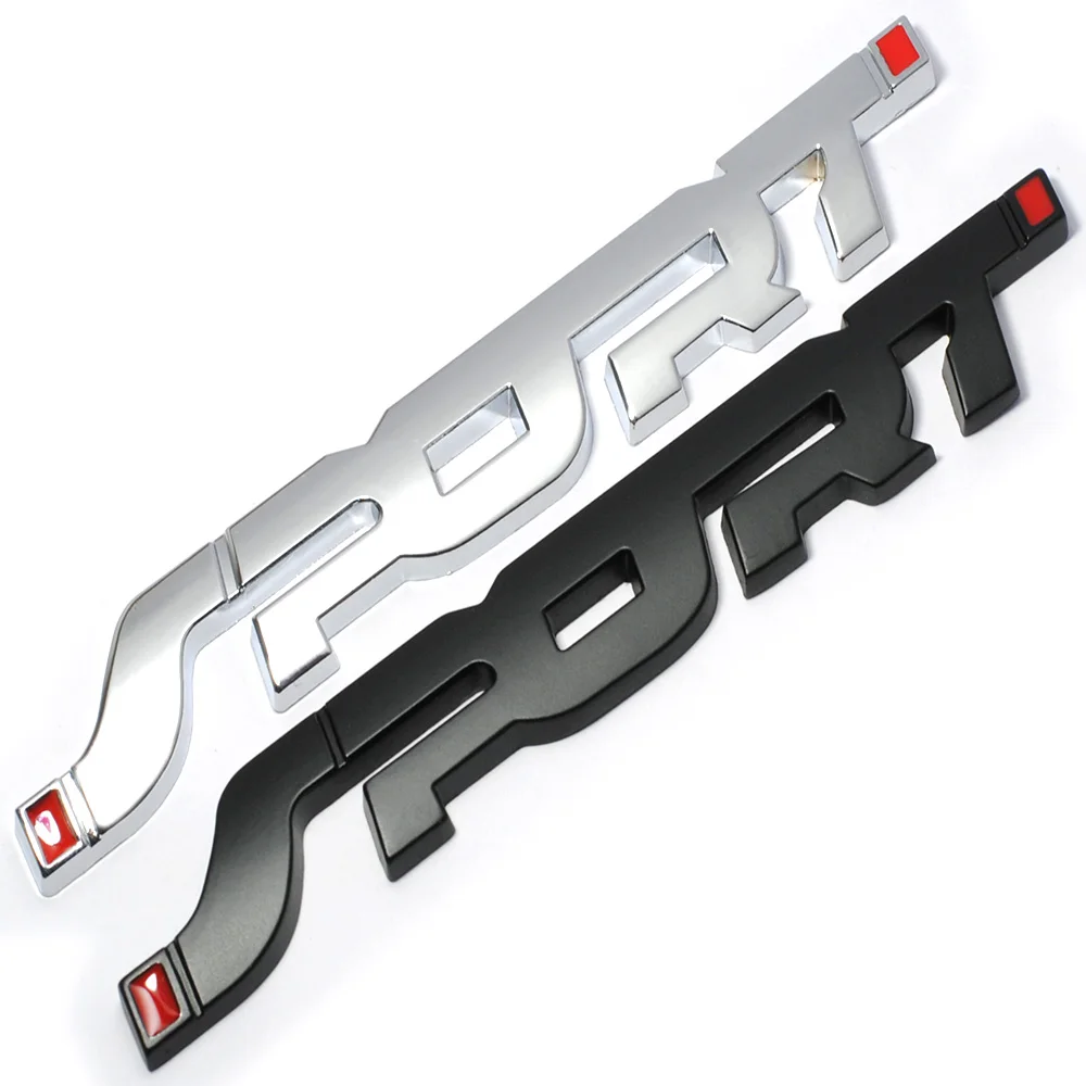 

3D Metal Car Trunk Racing SPORT Emblem Badge Decal Sticker For Toyota Corolla Avensis Yaris Rav4 Auris Hilux Prius Prado Camry