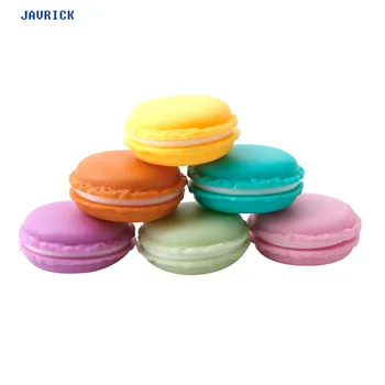 

JAVRICK Cute Macaron Cake Shape Box Earrings Ring Necklace Jewelry Storage Display Case