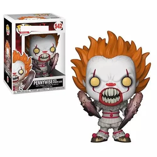 Funko pop Movies Стивен Кинг это Джокер клоун персонаж PENNYWISE Виниловая фигурка кукол игрушки - Цвет: 542 with package