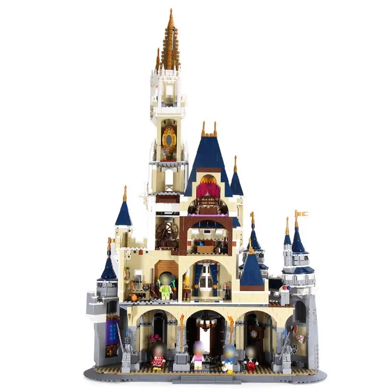 

ATTOP 2018 Castle Building Blocks New Movie Series Park Large Street View Spelling And Assembling Building Blocks Toys Legoings