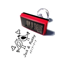 Пользовательские Скрапбукинг Самостоятельная Заправка чернилами резиновый штамп детская игрушка прямоугольник и квадрат