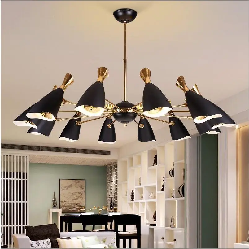 

6/8/10/12 lights LED Adjustable Duke Pendant Lights Lamp Living room Hotel Showroom Lobby Nordic Suspension Lighting Fixtures
