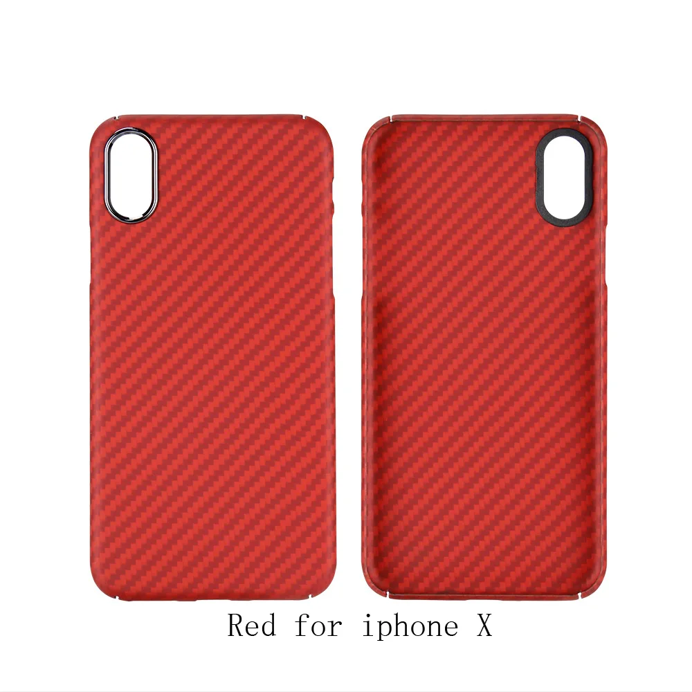 Полная защита арамидного волокна чехол для iPhone X противоударный чехол для телефона чехол для iPhone X роскошный чехол сумка - Цвет: Red