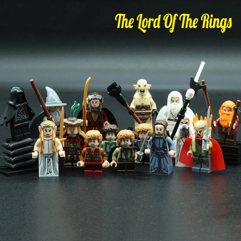 

HOT Legoingly DIY Bricks Building Blocks The Lord Of The Ring Fantasy man Super heroesly Legolas Nazgul Toy Gift For Girl GK30