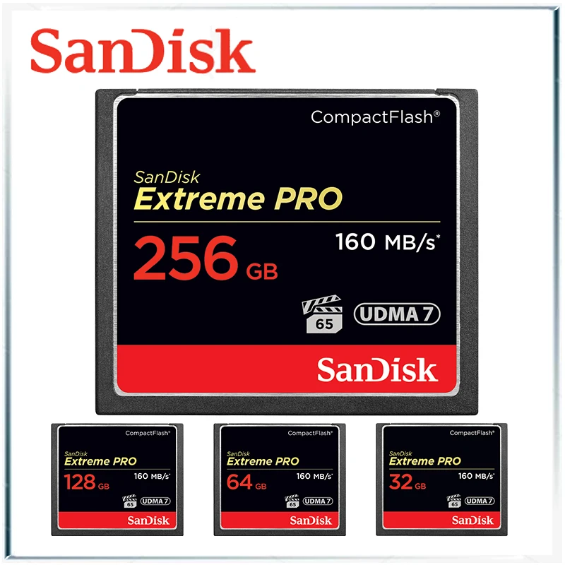 Sandisk extreme pro compactflash karta pamięci sd compact flash cartao pamięci 256 gb karta sd z wyborem dań z karty plaça de wideo biznes