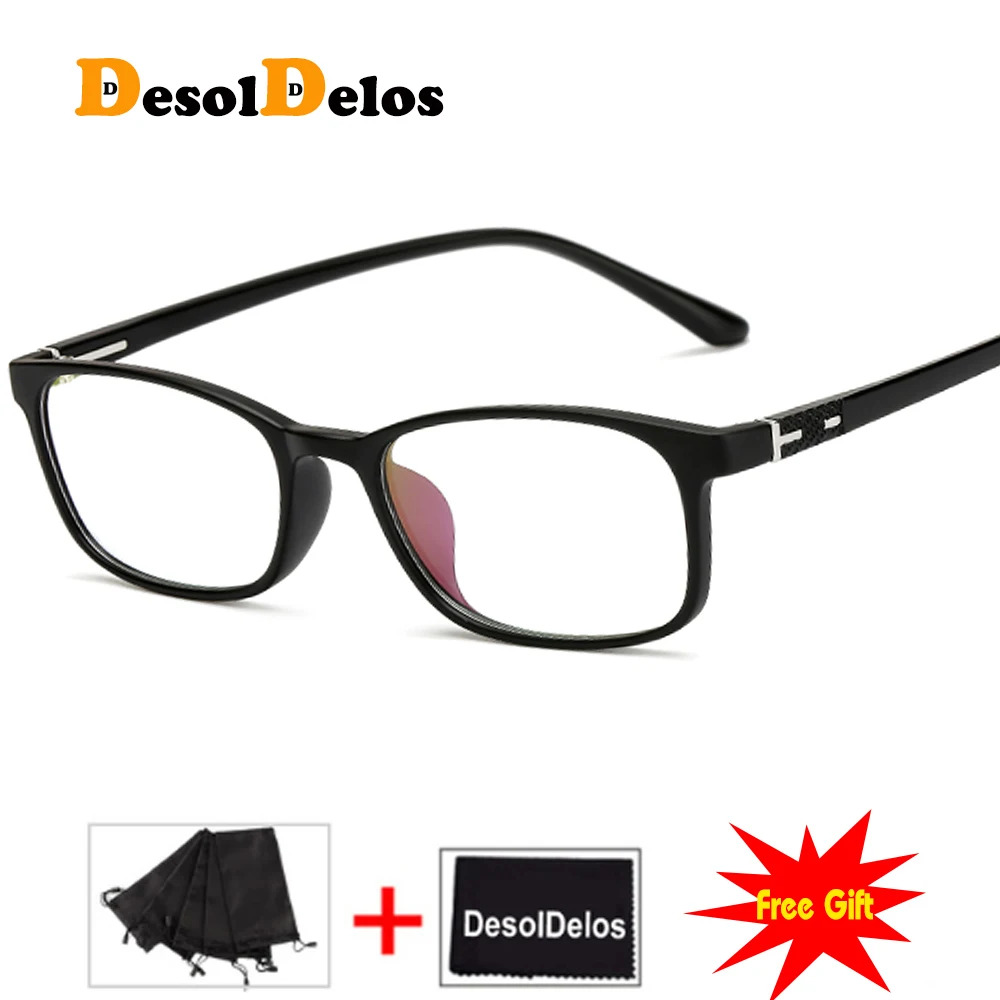 DesolDelos 2019 New Arrival High Quality TR90 Glasses Clear Fashion Myopia Glasses No Degree Clear Optical Eyewears DesolDelos 2019 New Arrival High Quality TR90 Glasses Clear Fashion Myopia Glasses No Degree Clear Optical Eyewears