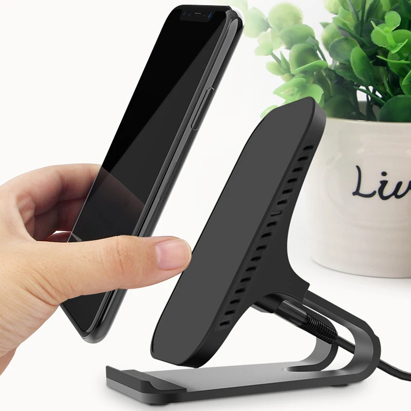 Qi Mobile Phone Wireless Fast Charger Dock for iPhone X XS Max XR Samsung Galaxy S8 S9 Note 8 Universal Stand | Мобильные телефоны
