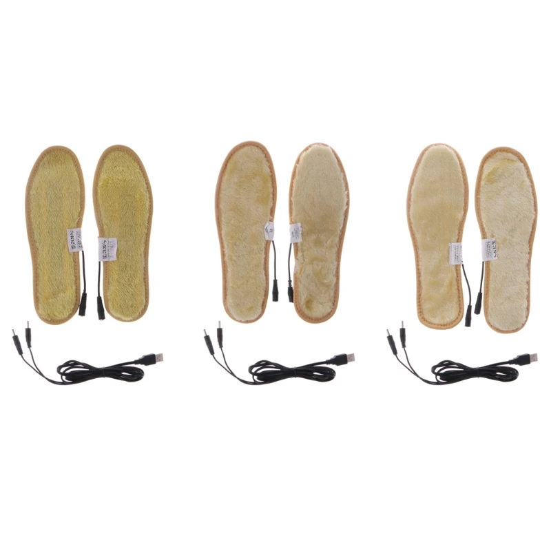 

Heated Shoe Insoles USB Electric Powered Film Heater Feet Warm Socks Pads Foot