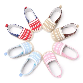

2018 First Walker Baby Kids Casual Lazy Shoes Newborn Striped Stars Toddler Shoes New-arrival Fashion For 6-18M