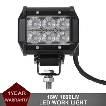 18W LED WORK LIGHT BAR Offroad 12V 24V Auto Car Motorcycle Bicycle SUV ATV UTE 4WD 4X4 Truck AWD Spot Flood Driving Fog Lamp DRL