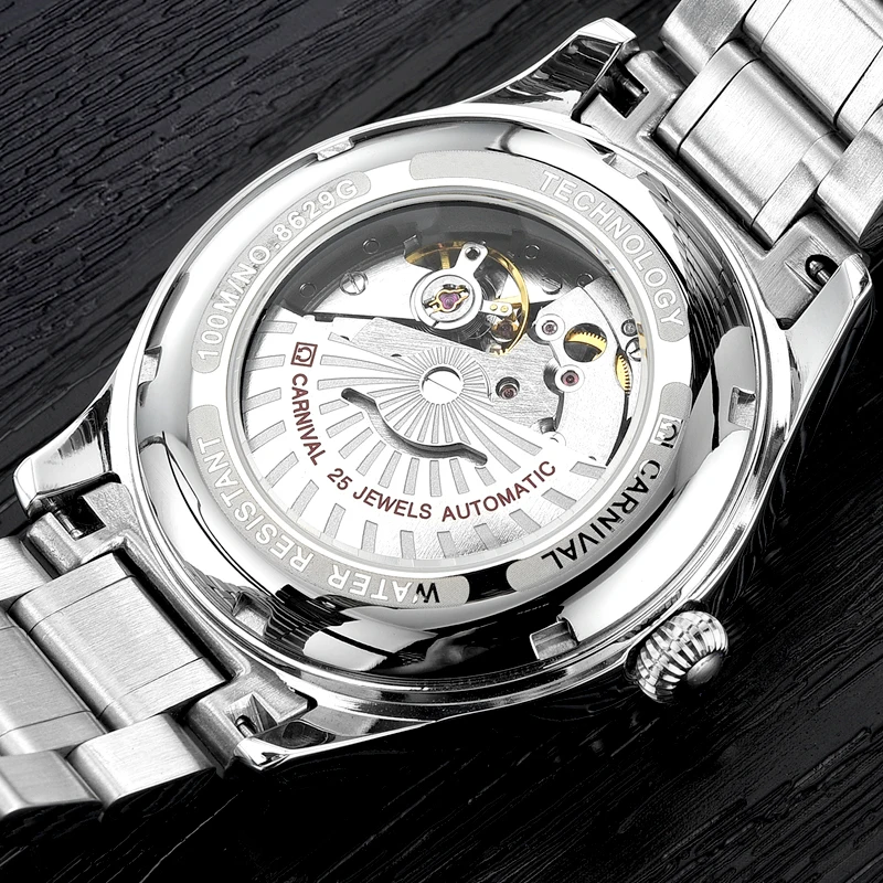  Carnival Watch Men Automatic Mechanical Brand Luxury Men Watches Luminous Sapphire reloj hombre Wat