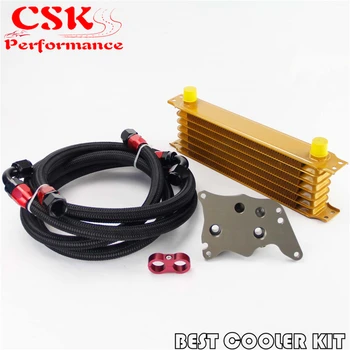 

AN10 7 Row Engine Trust Oil Cooler Kit Fits For BMW Mini Cooper S R56 Turbo 06-12 Gold