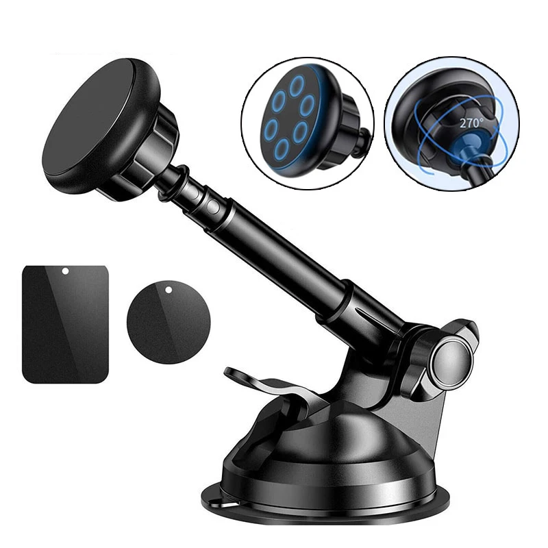 

Universal Car Magnetic Phone Holder for iPhone X/8//7/Plus Car phone Holder for Car Windshield Dashboard Mount With Cradle