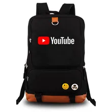 YouTube рюкзак для студентов, школьная сумка, рюкзак для ноутбука, повседневный рюкзак для отдыха