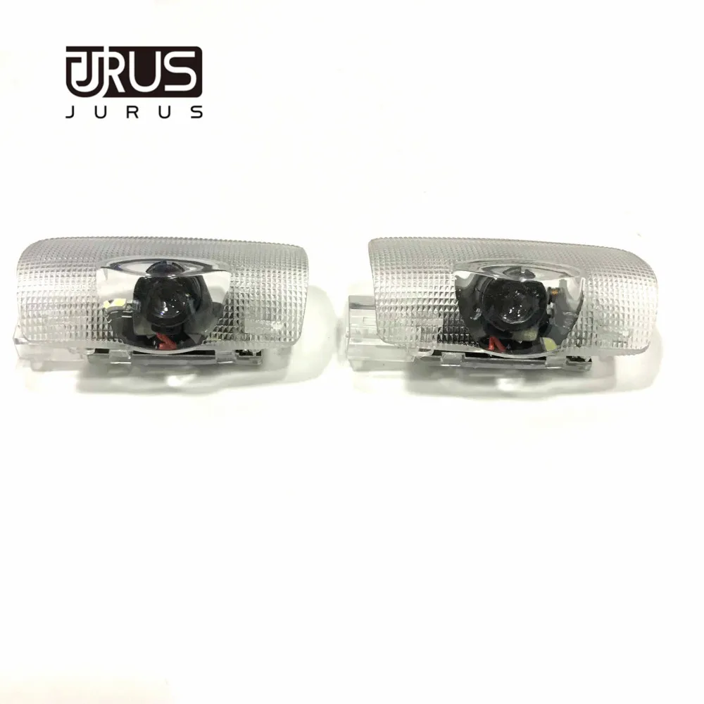 JURUS 2 шт. Беспроводная Лампа проектор логотип Led для Toyota проектор Дверь Led Corolla Crown Prado Prius Добро пожаловать светильник подсветка авто