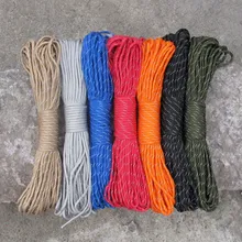 31 м светоотражающий Паракорд 550 парашютный шнур диа. 4 мм 9 стендов строп 100FT кемпинг открытый инструмент