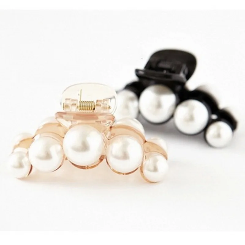 

Hair Clips For Women Brief Elegant Hair Accessory Hair Caught Big Pearl Medium Hair Pin Hairpin Gripper Imitation Pearl Clamp