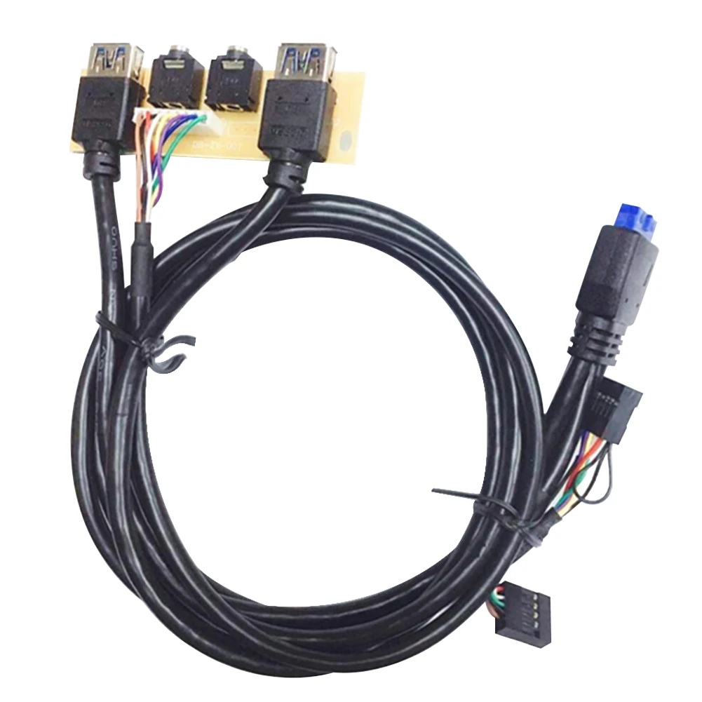 

Audio Cable USB Interface Conductivity Wire Durable Home Practical Extending Ports USB3.0 HD Front Case Panel Portable Connect