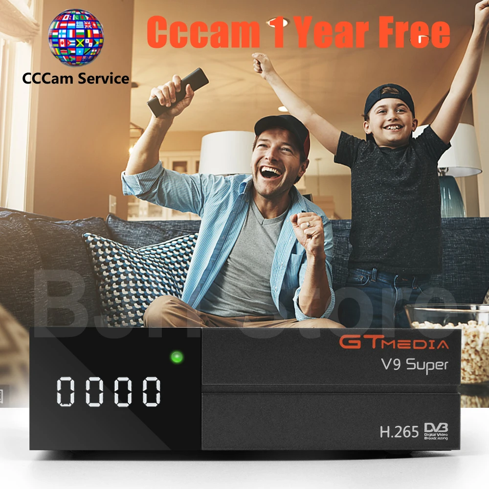 

GTMedia V9 Super Full HD DVB-S2 Satellite Receiver 1 Year Europe Cccam Same Freesat V9 Super Upgrade From Freesat V8 Super