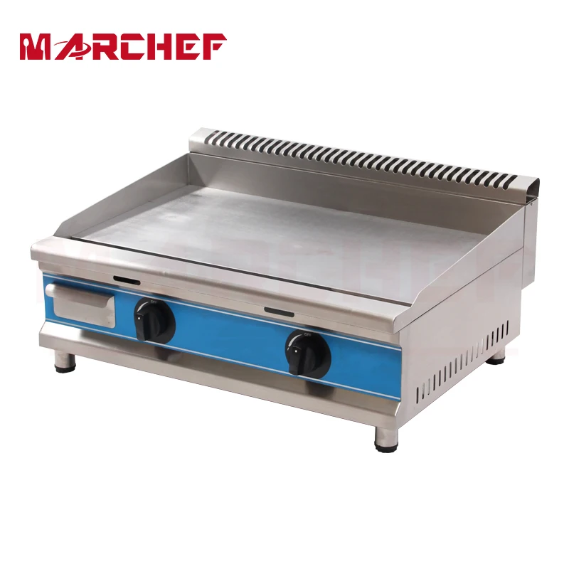 75CM Large Commercial Stainless Steel LPG Gas Griddle_Hot Plate_ Fry