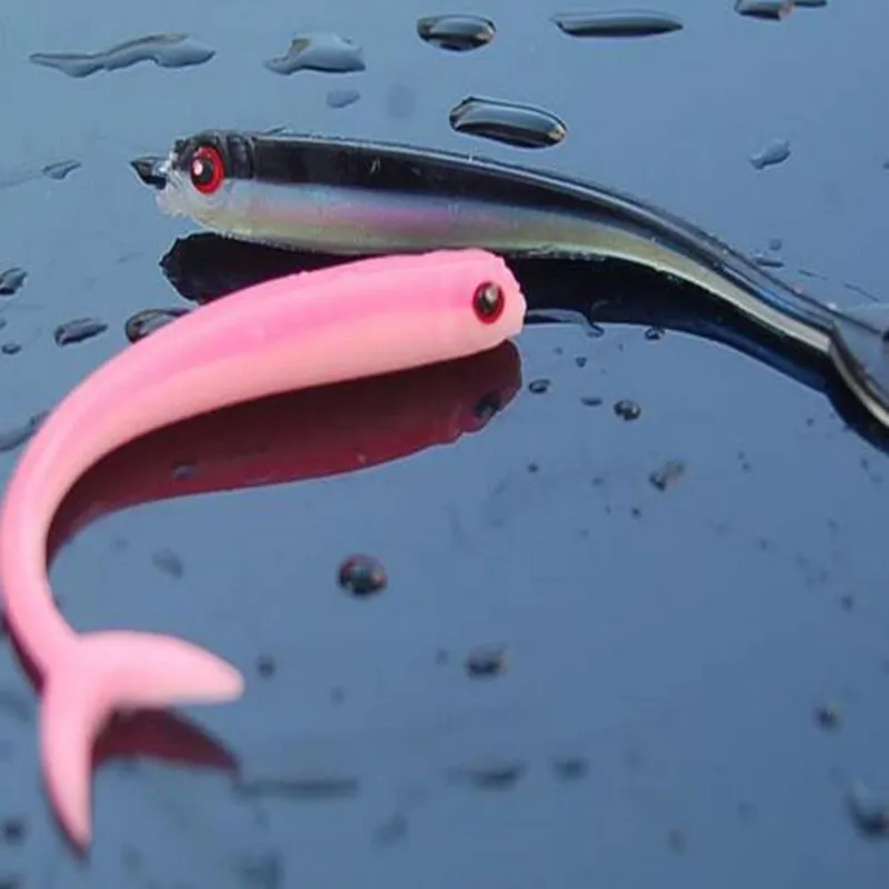 

Hot  5pcs/lot 8cm 1.7g Swallow tail hand pole bait fishing lure soft bug soft bait artificial fishing tackle  FU176