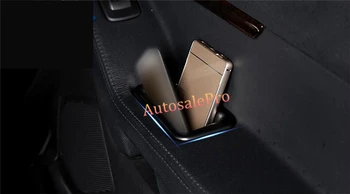 

Black Interior Side Door storage Phone box Holder 4pcs For Ford Explorer 2011 2012 2013 2014
